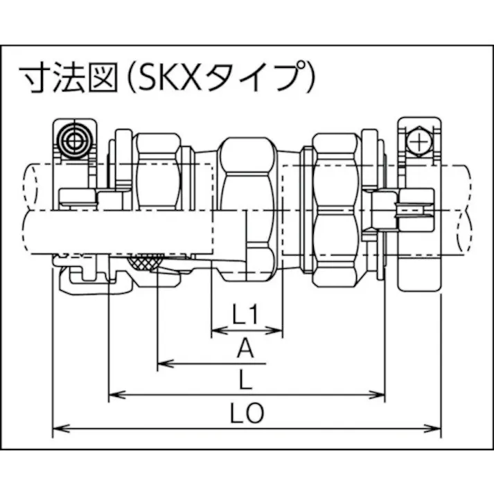 【CAINZ-DASH】川西水道機器 ポリエチレン管用継手 SKXソケットP20 SKX-S-P20【別送品】