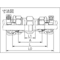 【CAINZ-DASH】川西水道機器 ポリエチレン管×鋼管用異種管継手　ＳＫＸソケットＰ２０×２０ SKX-S-P20X20【別送品】