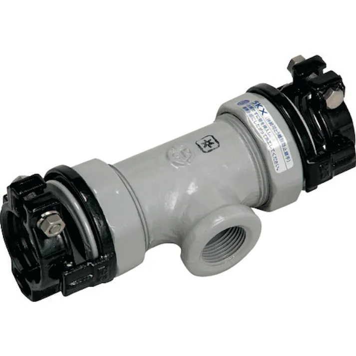 【CAINZ-DASH】川西水道機器 鋼管用継手 SKX枝部めねじ付チーズ 32×32A SKXMT32X32【別送品】