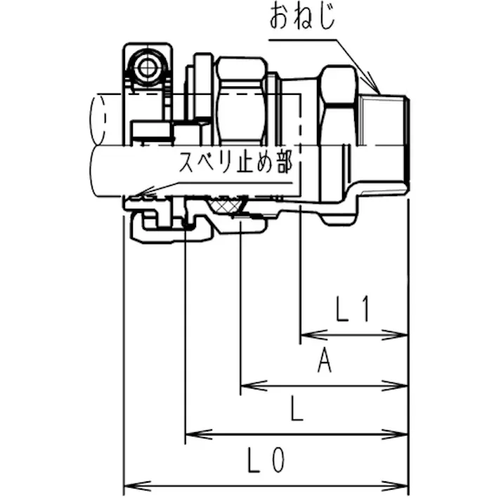 【CAINZ-DASH】川西水道機器 ポリエチレン管用継手 SKXおねじ付ソケットP20 SKX-OS-P20【別送品】