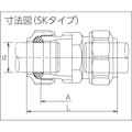 【CAINZ-DASH】川西水道機器 塩ビ管用継手　ネオＳＫソケットＶ４０ SK-S-V40【別送品】