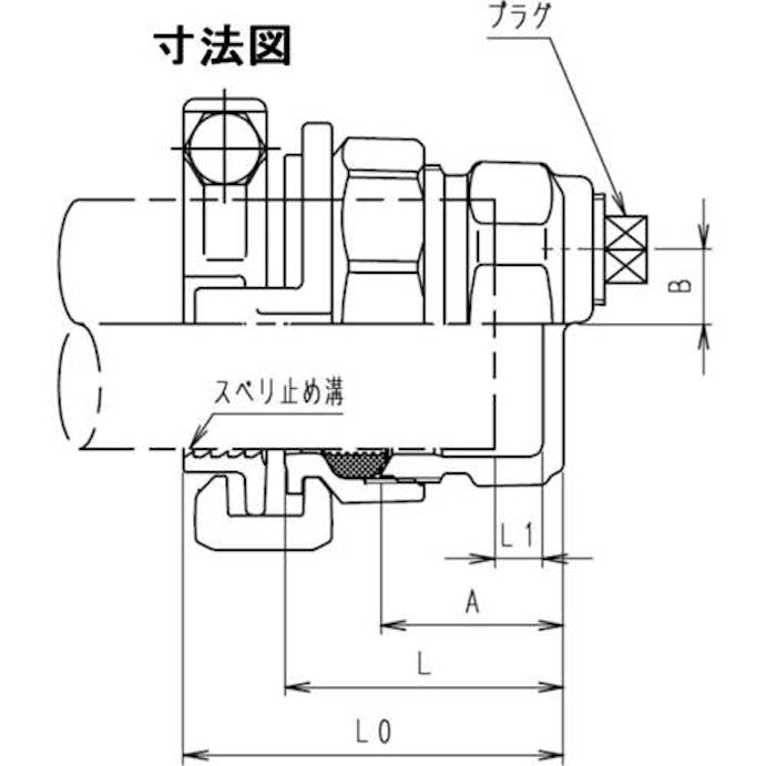 【CAINZ-DASH】川西水道機器 鋼管用継手　ＳＫＸパイプエンド（プラグ付）５０ SKX-END-P-G50【別送品】