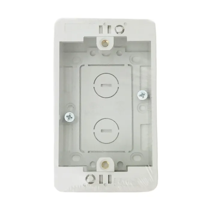 未来工業 モール用スイッチボックス Fタイプ 1ヶ用 ホワイト MSB-F1W