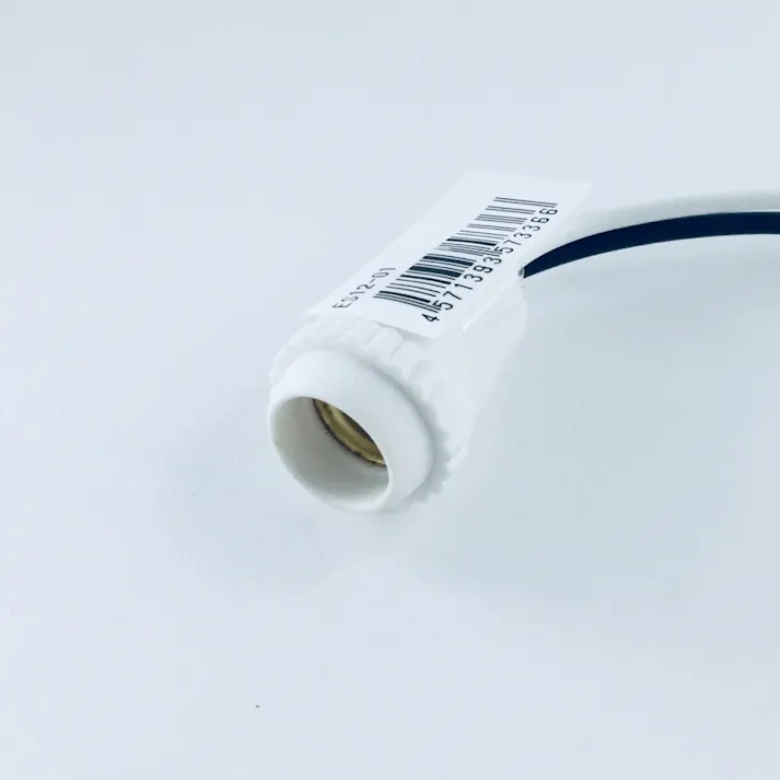 青山電陶 防滴プラソケット E12線付ゴムソケット ES12-01