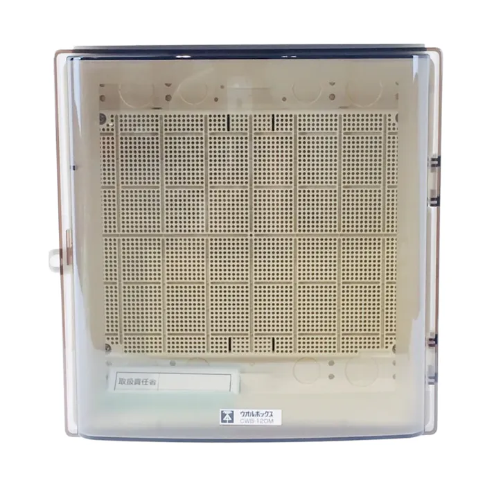 未来工業 ウオルボックス 屋根一体型 ヨコ型 スモークカバー 本体ミルキーホワイト CWB-12DM