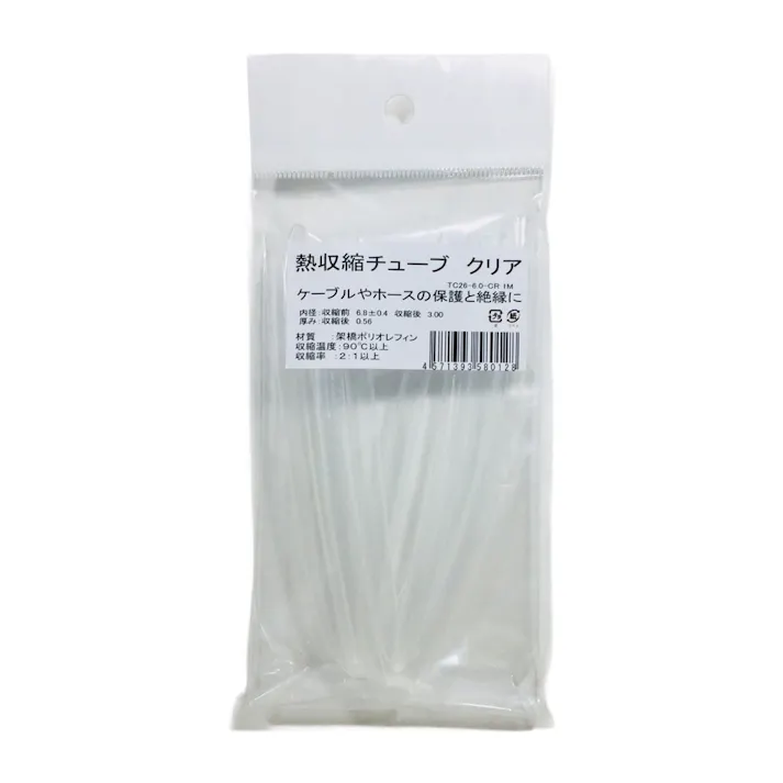 熱収縮チューブ クリア TC2660CR1M 6φ 1m
