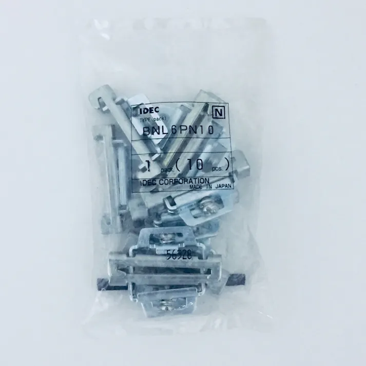 DINレール用端子台 止め金具 BNL6 10個入