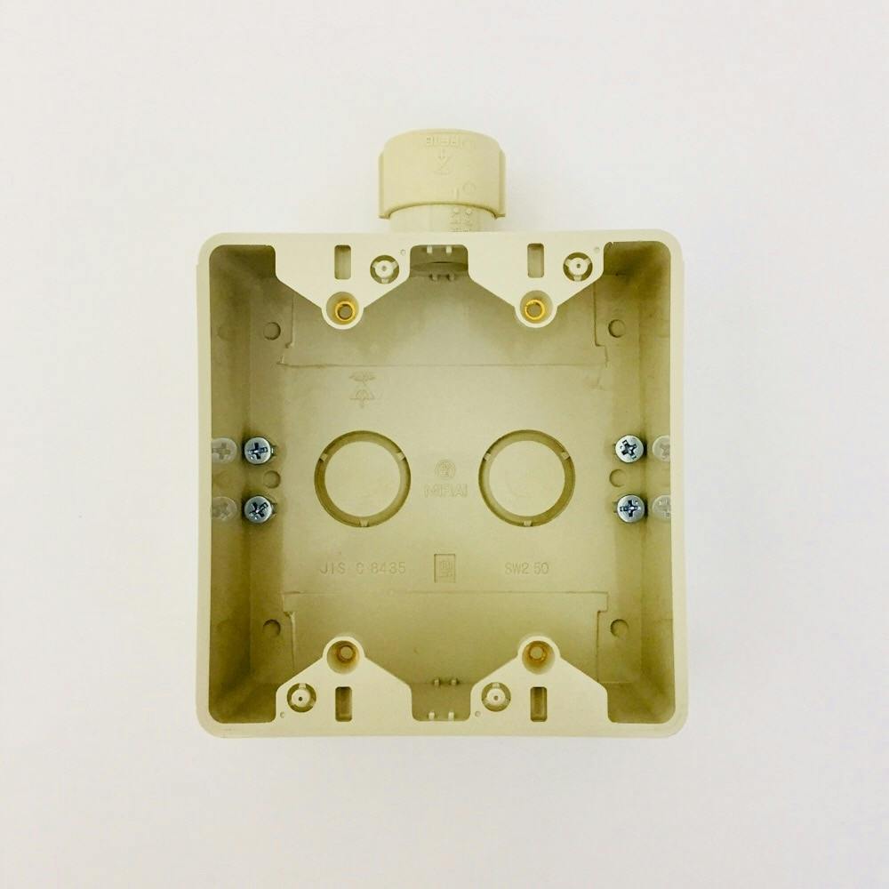 未来工業 露出スイッチボックス コネクタ付 SW1-16WFG ボックス 未来工業 露出スイッチボックス コネクタ付 SW1-16WFG ボックス
