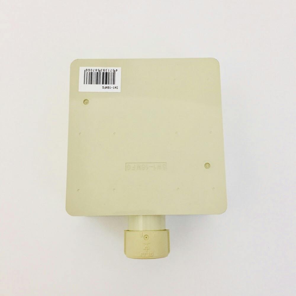 【カイ出品】 未来工業 露出スイッチボックス コネクタ付 ベージュ SW1-16WFG