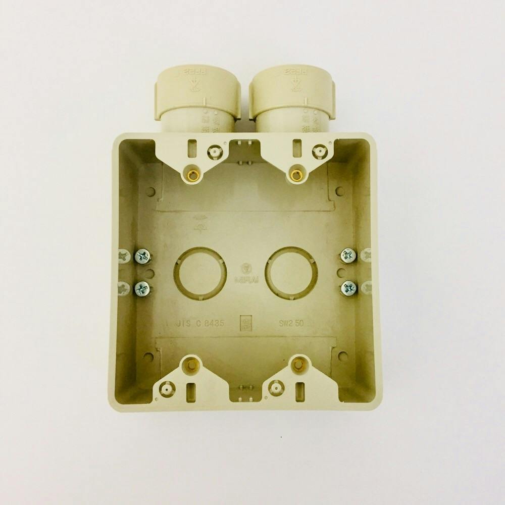 未来工業 露出スイッチボックス コネクタ付 SW2-22WFG ボックス 未来工業 露出スイッチボックス コネクタ付 SW2-22WFG ボックス