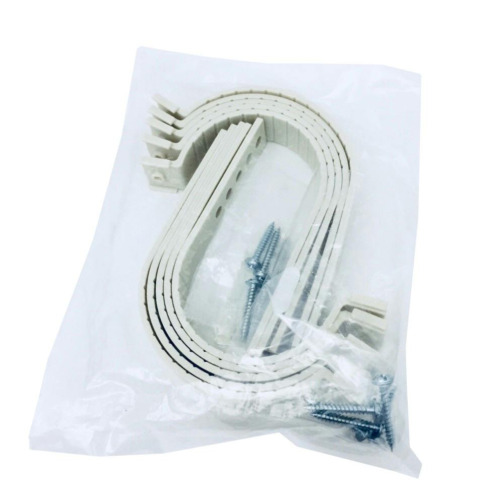 因幡電工 エアコン用 片サドル 空調冷媒配管用 アイボリー KS-24-I 10