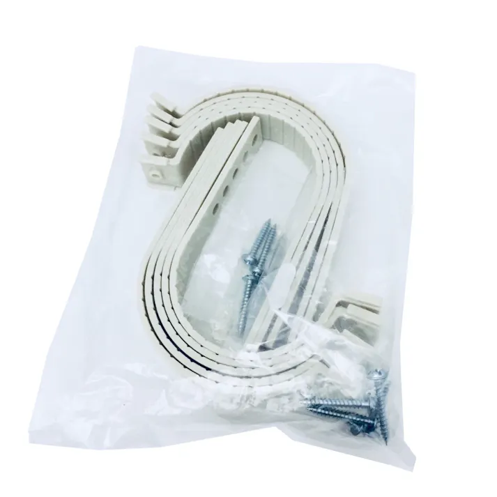 因幡電工 エアコン用 片サドル 空調冷媒配管用 アイボリー KS-24-I 10個入