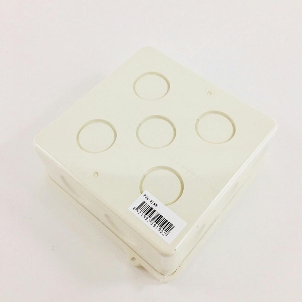 未来工業 PVKボックス アウトレットボックス 大形四角 浅型 ノック付