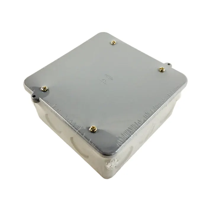 未来工業 PVKボックス アウトレットボックス 大形四角 深型 ノック付 グレー PVK-BLN