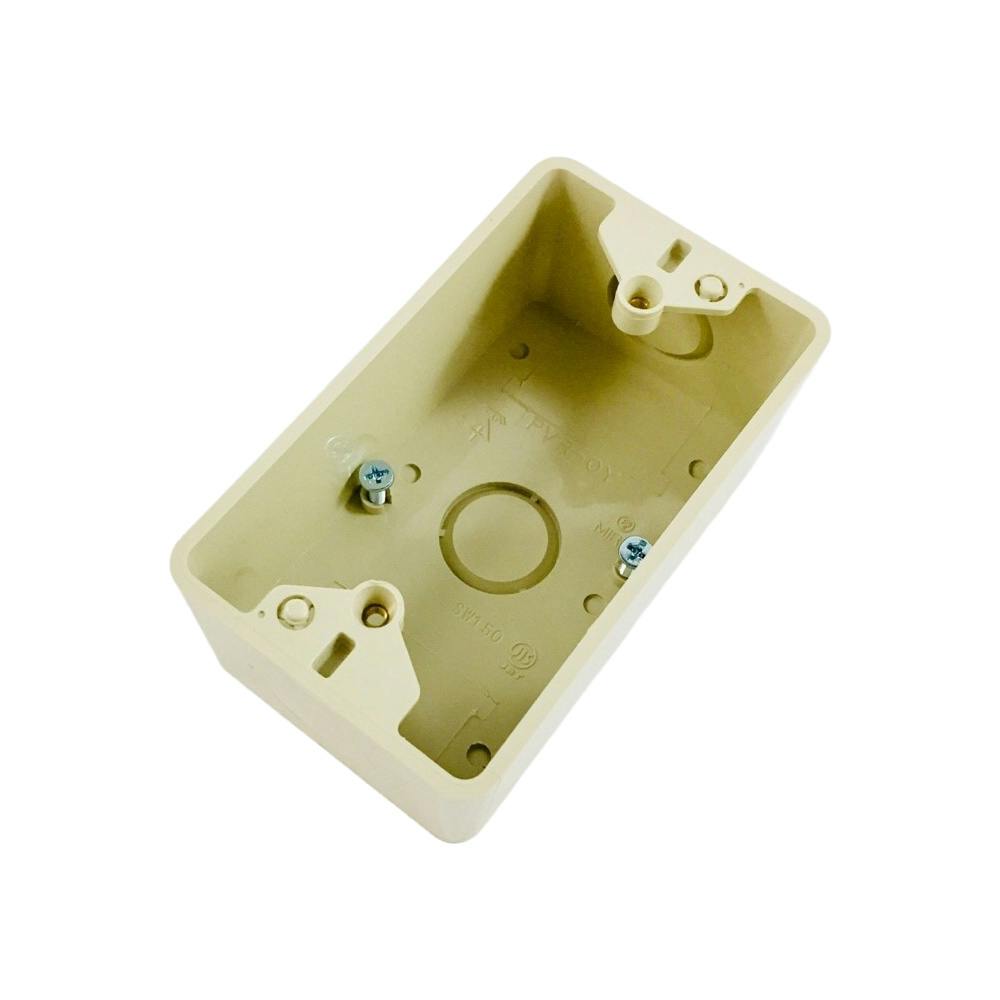 Rein 工房 @値下げ対応可能  11700KF等セット 未来工業 露出スイッチボックス PF管用 1ヶ用 ベージュ SW2-16FG