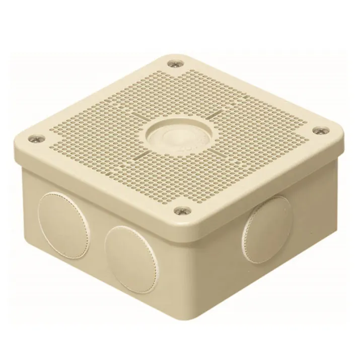未来工業 露出用四角ボックス 取付自在蓋 ベージュ PV4B-ANFJ