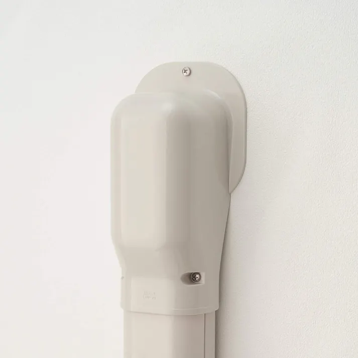 因幡電工 スリムダクトLD ウォールコーナー 壁面取り出し アイボリー LDW-70-I 10個入