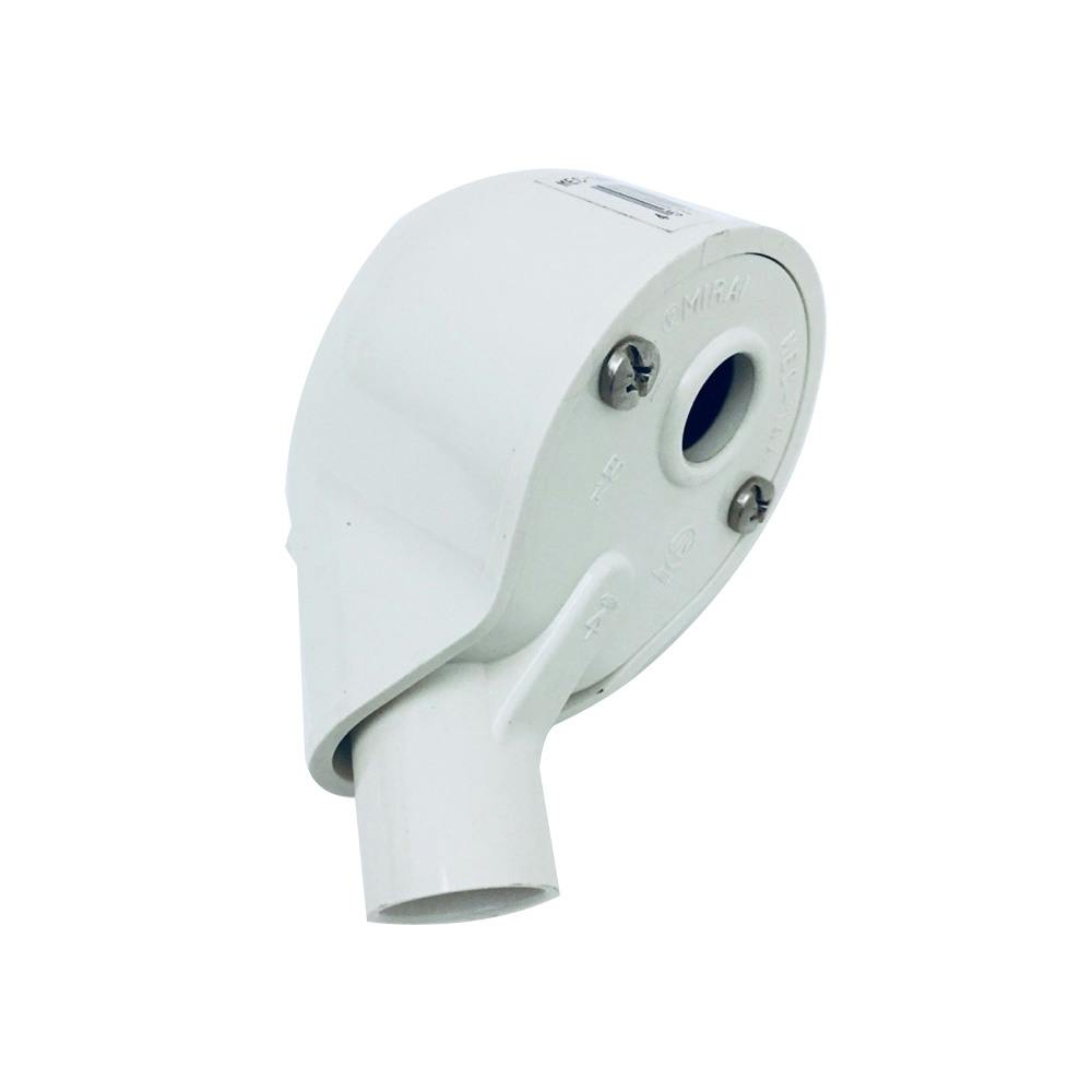 未来工業 エントランスキャップ 1つ穴 ミルキーホワイト MEC-14AM