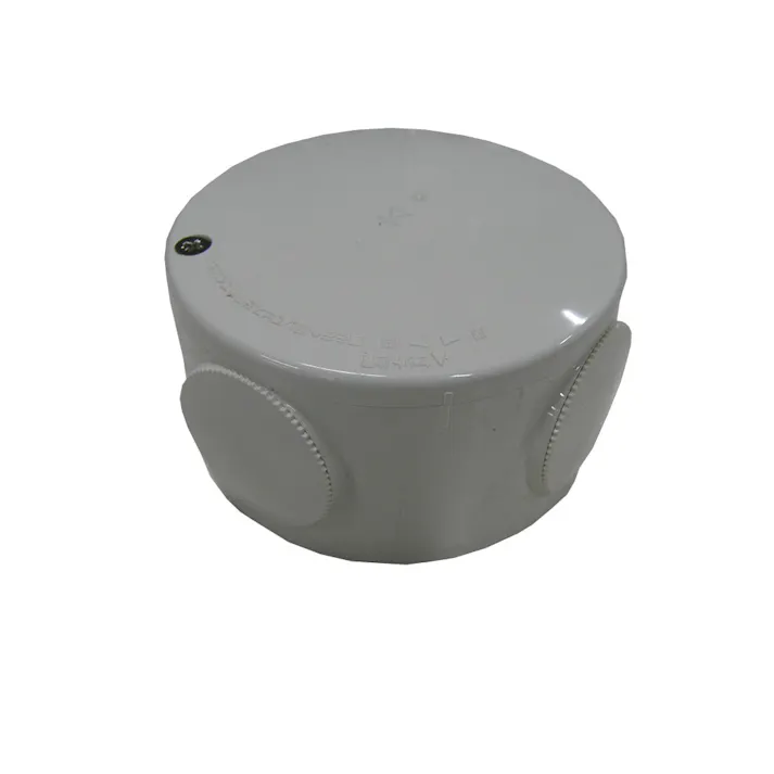 未来工業 露出用丸形ボックス ブランクタイプ ミルキーホワイト PVM-0YM