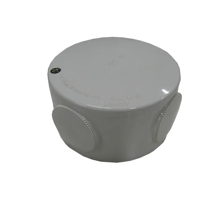 未来工業 露出用丸形ボックス ブランクタイプ ミルキーホワイト PVM-0YM