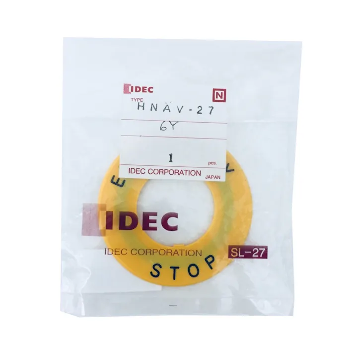 IDEC XNシリーズ 非常停止用押しボタンスイッチ XN1E用銘板 HNAV-27