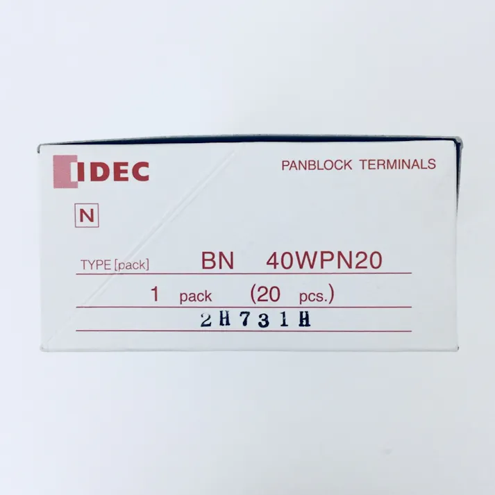 IDEC BN-W・BNH-Wシリーズ ターミナルブロック DINレール用端子台 BN40W 20個入