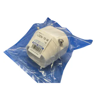 因幡電工 スリムダクトLD 端末カバー ホワイト LDEN-70-W 10個入