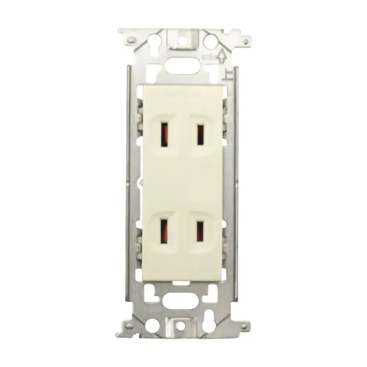 パナソニック フルカラー 埋込ダブルコンセント WN1302100 100個入【別送品】