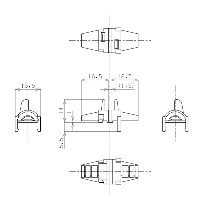 大和電器 引掛シーリング コードクリップ 3101