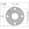 【CAINZ-DASH】ジャパンマテックス 蒸気用高密度膨張黒鉛ガスケット 15A×厚さ3mm 8851ND-3.0-FF-10K-15A【別送品】