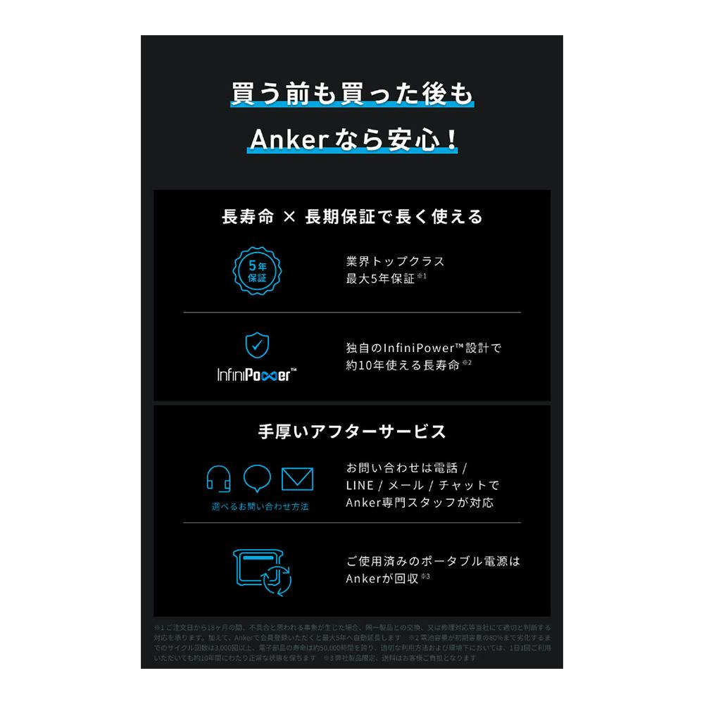 Anker ポータブル電源 Solix C300 Portable Power Station ブラック