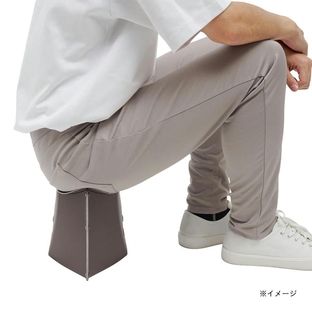 PATATTO180 折りたたみイス ダークブラウン