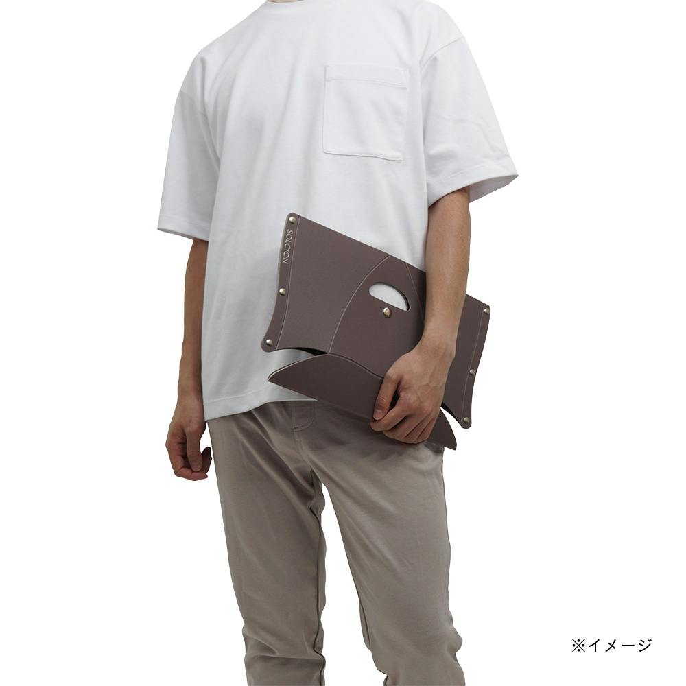 PATATTO180 折りたたみイス ダークブラウン