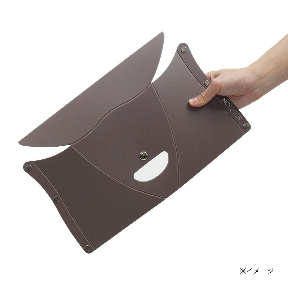 PATATTO180 折りたたみイス ダークブラウン