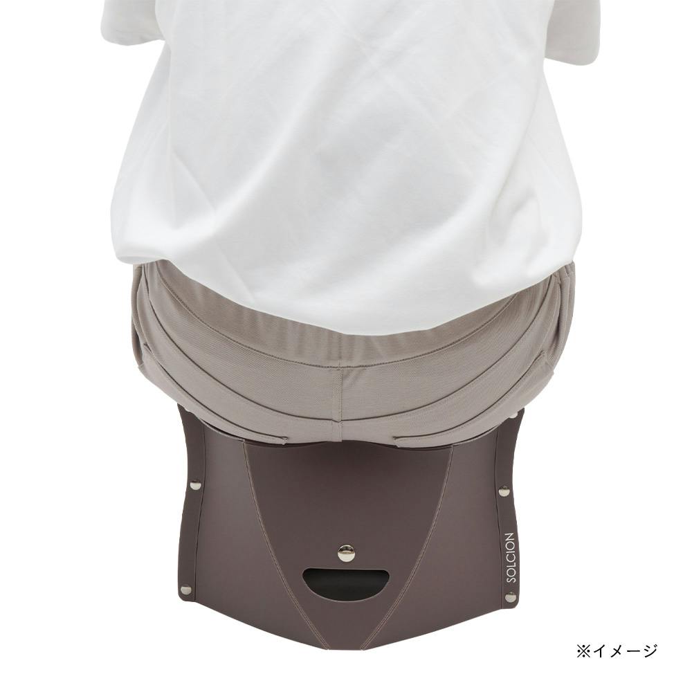 PATATTO180 折りたたみイス ダークブラウン