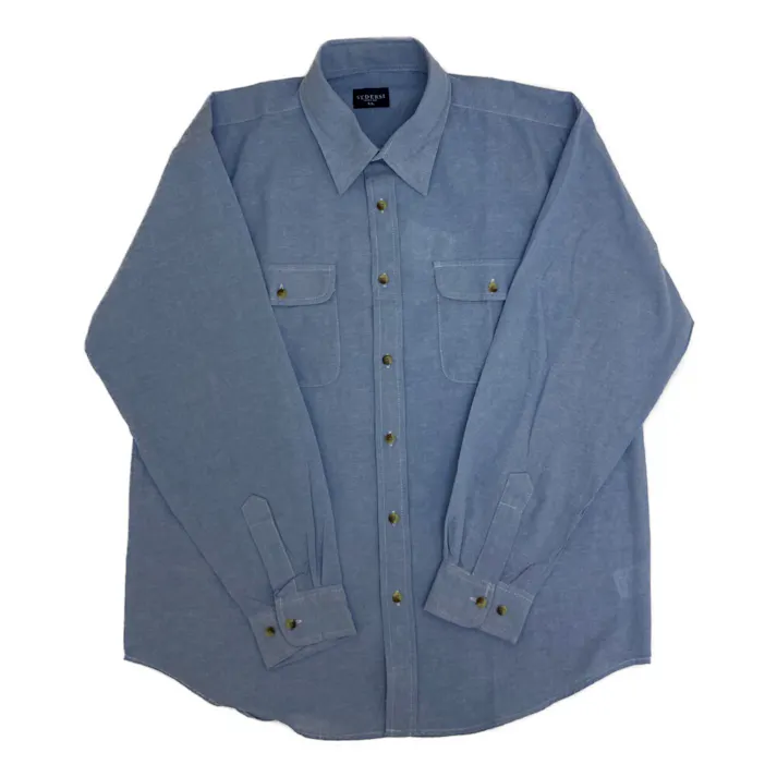 ダンガリーシャツ ブルー LL(販売終了)