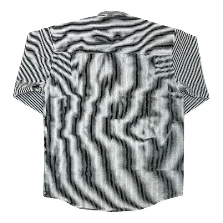 ヒッコリーシャツ LL ブラック