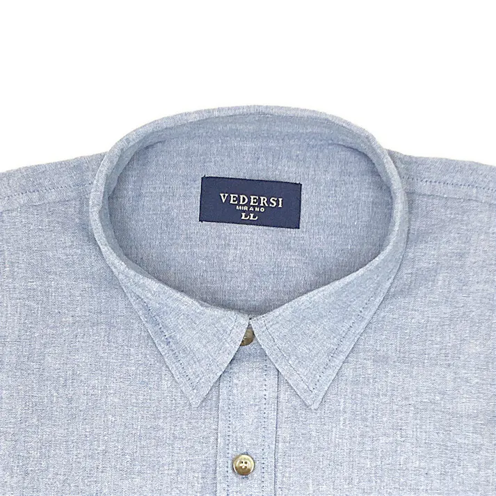 ダンガリーシャツ LL ブルー