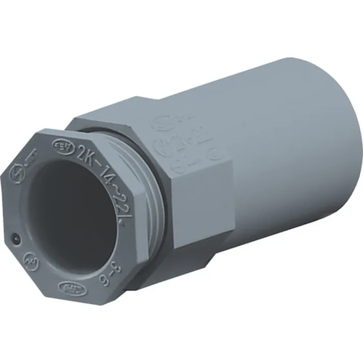【CAINZ-DASH】日動電工 2号コネクタ22(グレー) 2K22GHW【別送品】