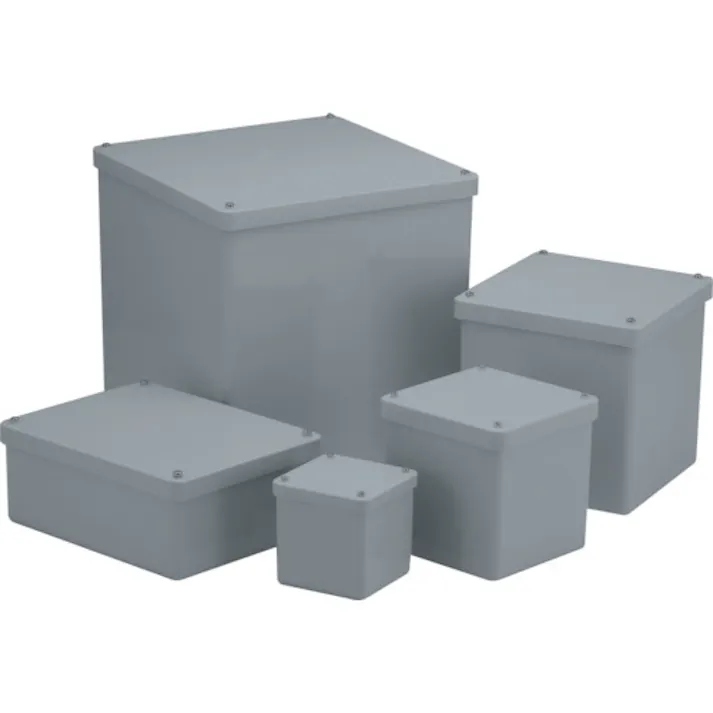 【CAINZ-DASH】日動電工 プルボックス(平蓋)(グレー) PB101010GHW【別送品】