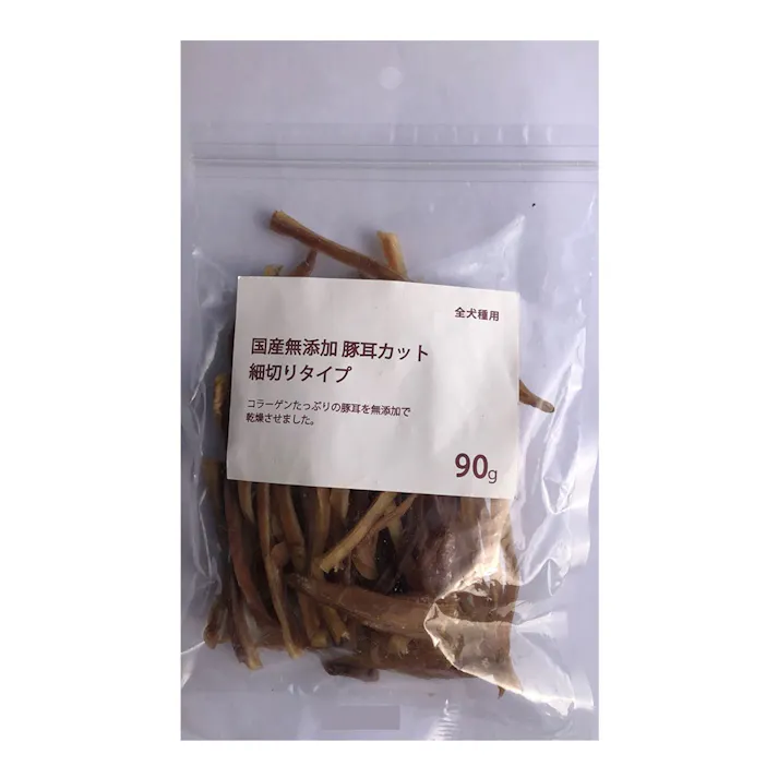 国産 豚耳カット 細切りタイプ 90g