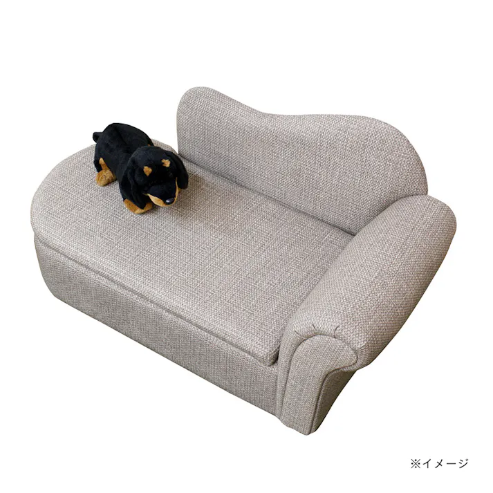引っかきキズに強い 収納庫付きペットソファー ベージュ色【別送品】