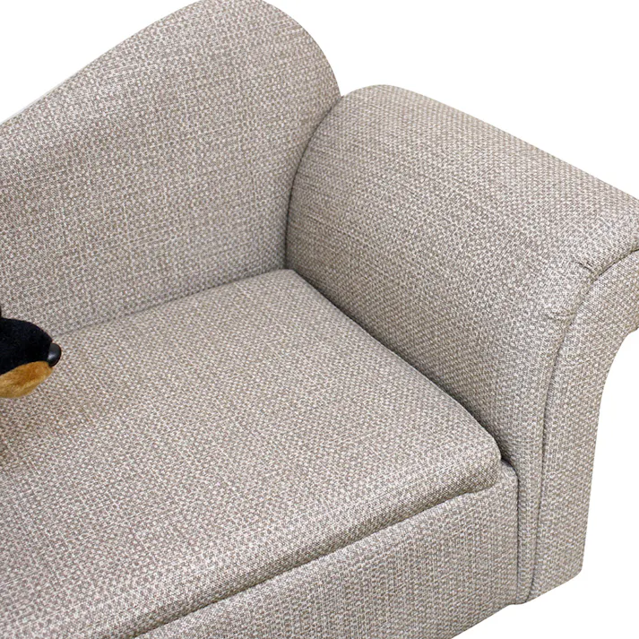 引っかきキズに強い 収納庫付きペットソファー ベージュ色【別送品】