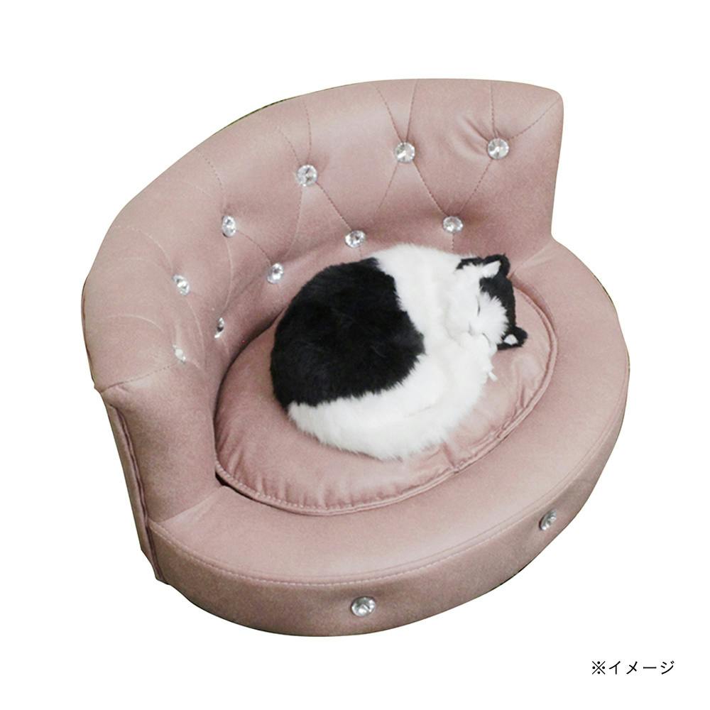 引っかきキズに強いコンパクトペットソファー ピンク【別送品