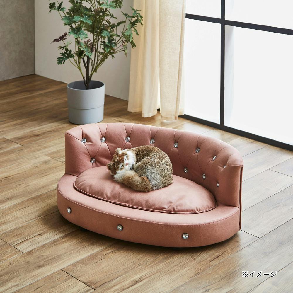 引っかきキズに強いワイドペットソファー ピンク【別送品】 | ペット