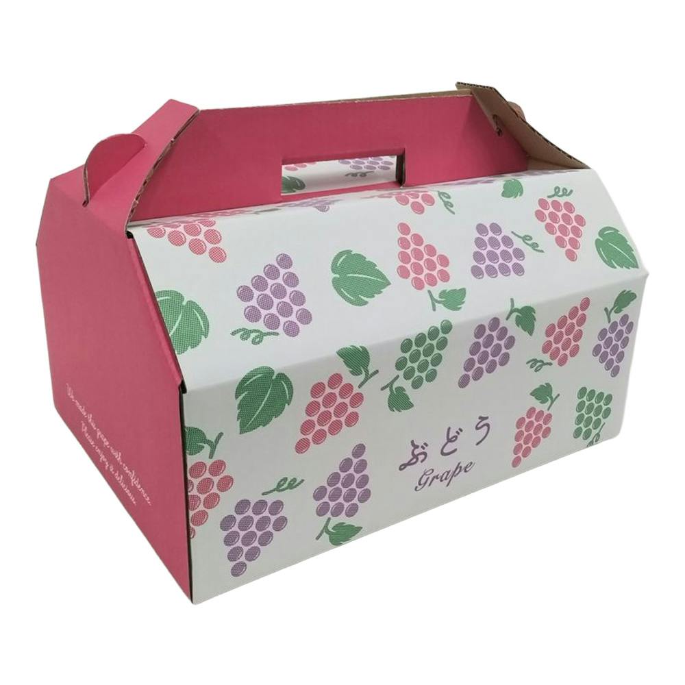 色彩ぶどう手提箱 3kg 315×230×170 | 収穫・出荷資材 通販