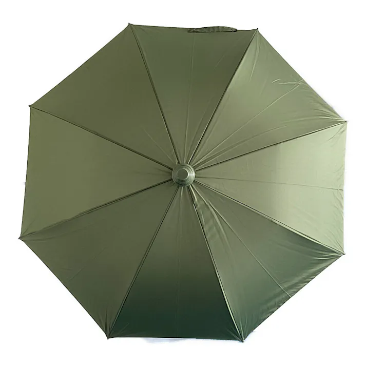 スライドカバー付き傘 65cm 無地 カーキC6