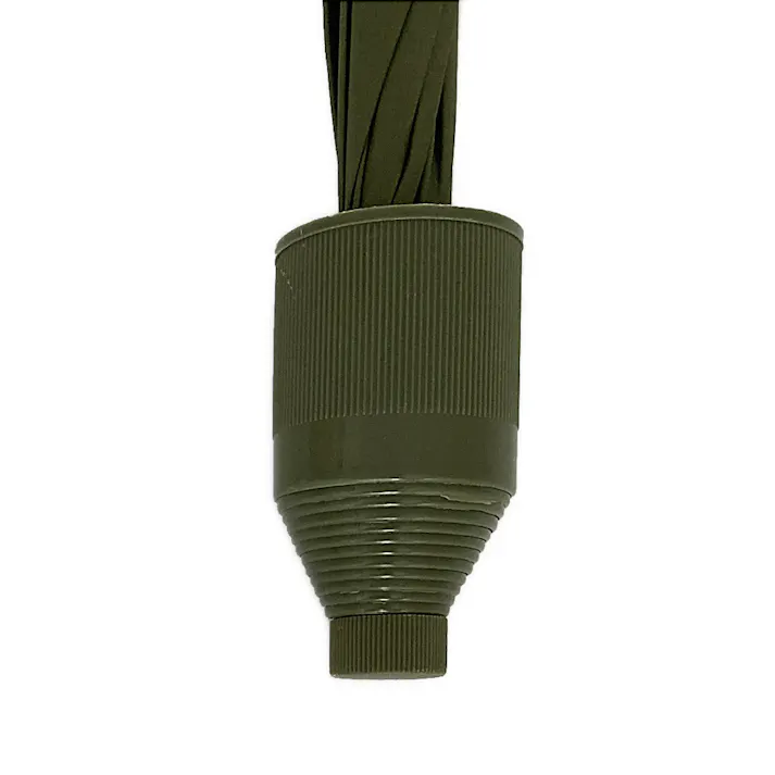 スライドカバー付き傘 65cm 無地 カーキC6