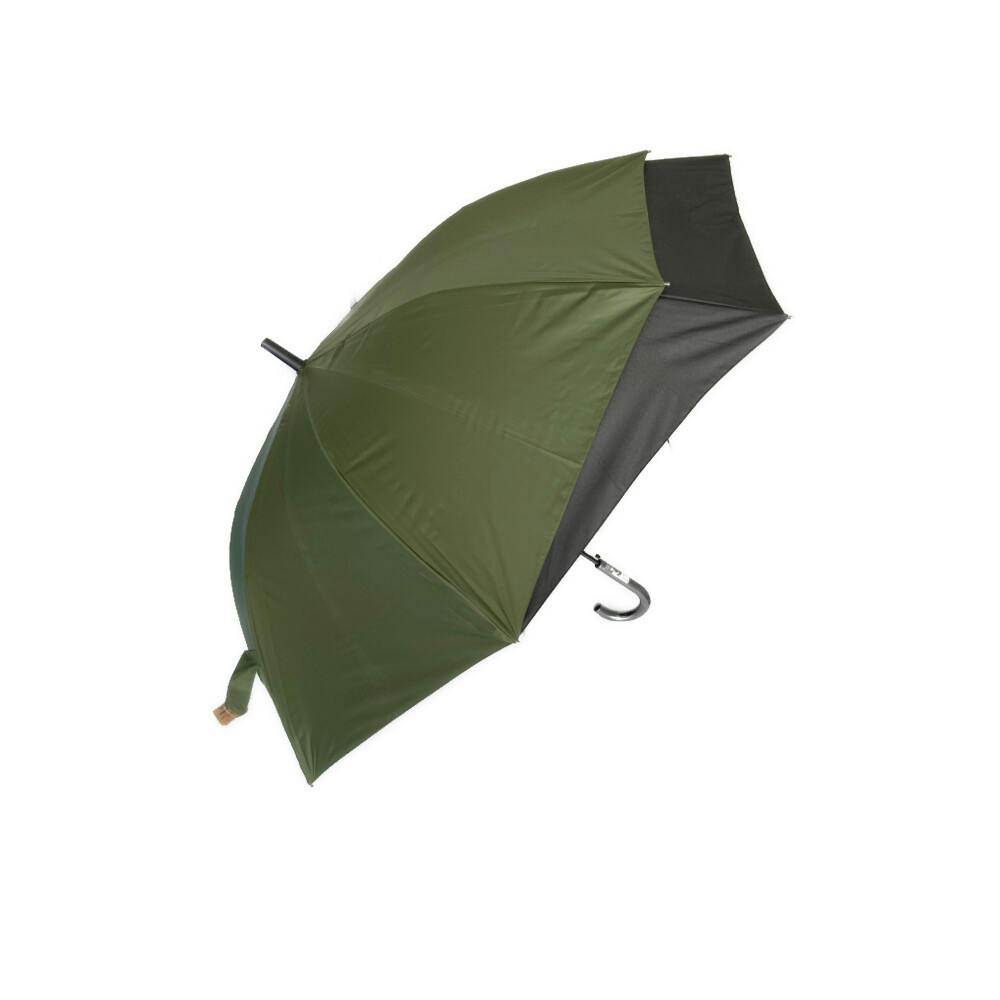 晴れの日でも使える晴雨兼用バックプロテクト傘 65cm カーキ×ブラック 晴雨兼用傘・日傘 晴れの日でも使える晴雨兼用バックプロテクト傘 65cm カーキ×ブラック 晴雨兼用傘・日傘