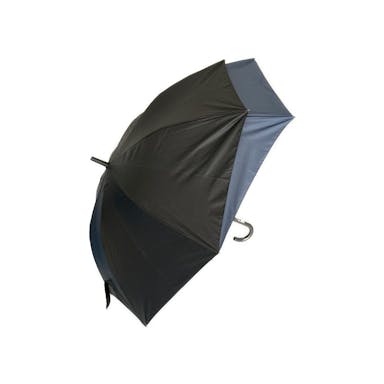晴れの日でも使える晴雨兼用バックプロテクト傘 65cm ブラック×ネイビー